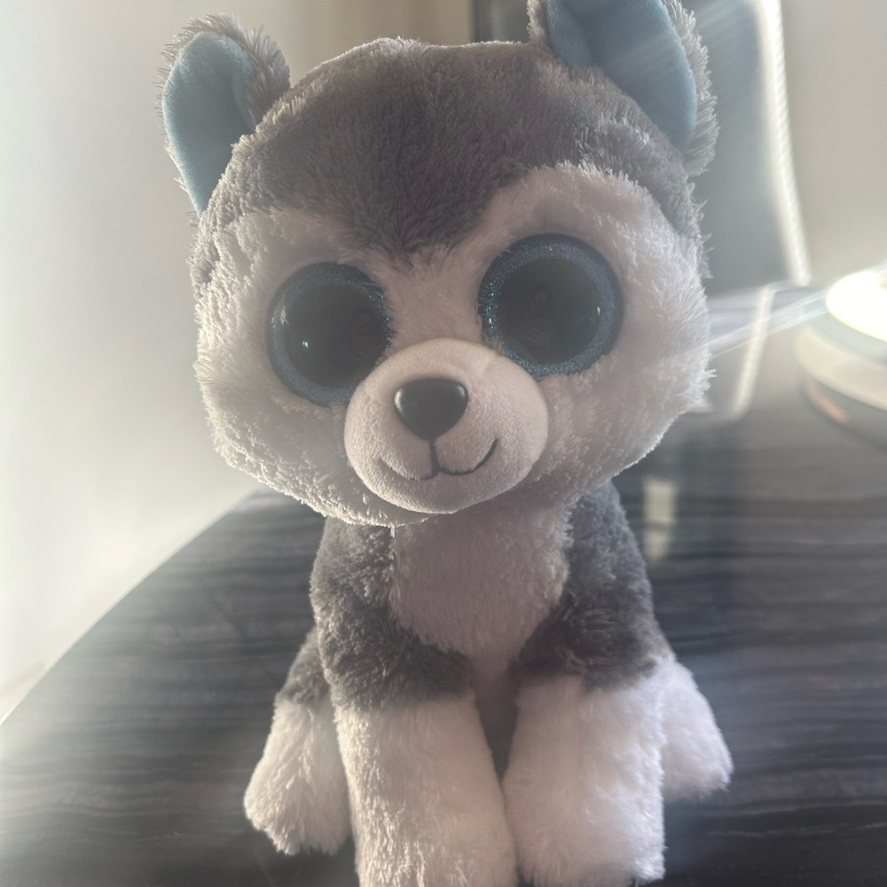 Ty Beanie Boo SLUSH the husky dog